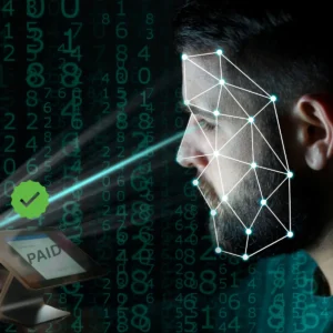 Image of facial recognition contactless payment