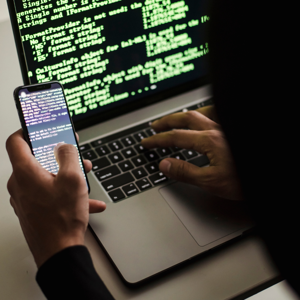 Image of ACH fraud on a computer