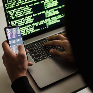 Image of ACH fraud on a computer