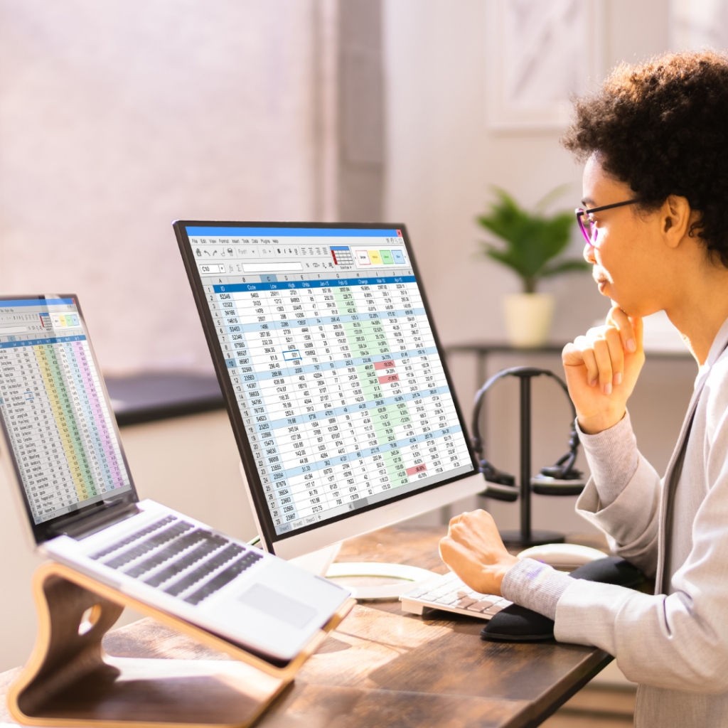Image of subscription service payments on computer screen