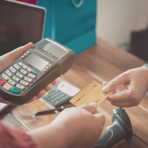 Image of an initial credit card transaction process