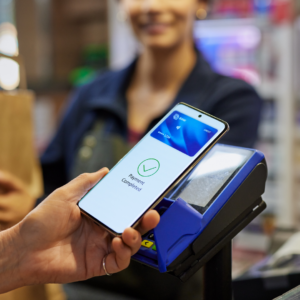 Image of a digital wallet payment checkout experience 