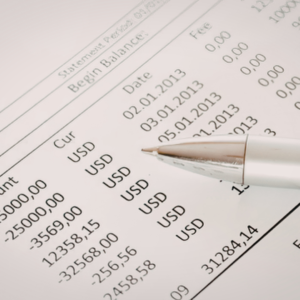Image of an echeck payment being recorded