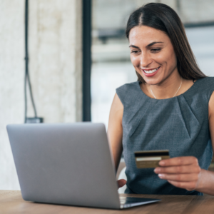 Image of an employee accessing their payroll cards